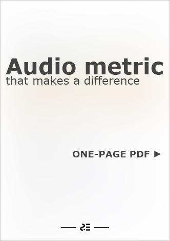 Audio metric that makes a difference